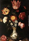 Ambrosius Benson Paintings - Flower Piece by Ambrosius Bosschaert the Elder